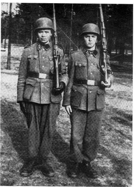Husein Mujkanovic (right), KIA on April 1945 in Hungary with his father